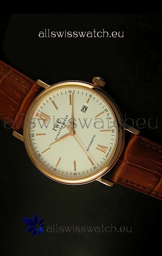 IWC Portofino Automatic Pink Gold Top Grade Japanese Replica Watch