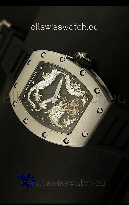 Richard Mille RM057 Tourbillon Jackie Chan Swiss Replica Watch in Titanium Case