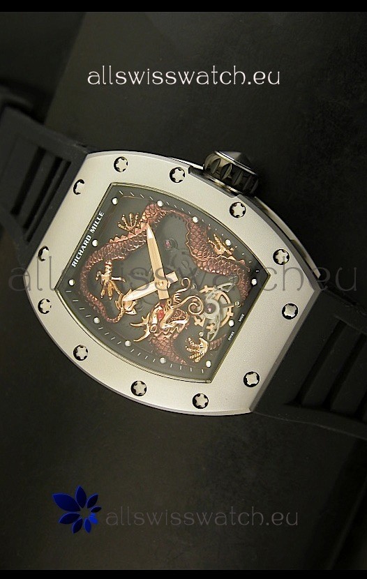 Richard Mille RM057 Tourbillon Jackie Chan Swiss Replica Watch in Titanium Case