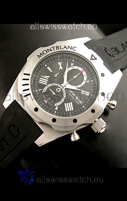 Mont Blanc Star Japanese Watch in Black Dial