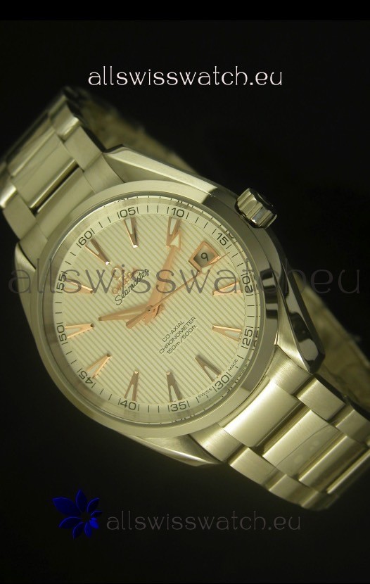 Omega Seamaster Aqua Terra Co-Axial Swiss Watch White Dial