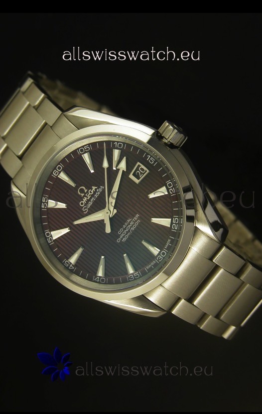 Omega Seamaster Aqua Terra Co-Axial Swiss Watch Black Dial