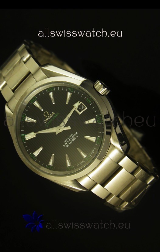 Omega Seamaster Aqua Terra Co-Axial Swiss Watch Black Dial