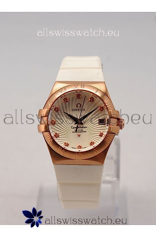 Omega Constellation Ladies Replica Watch - Quartz Movement - 35MM