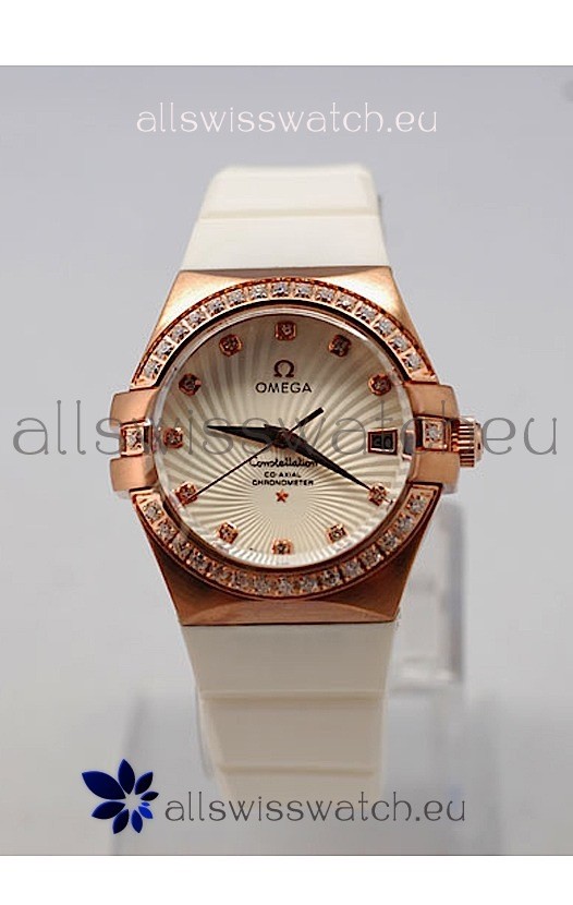 Omega Constellation Ladies Replica Watch - Quartz Movement - 35MM