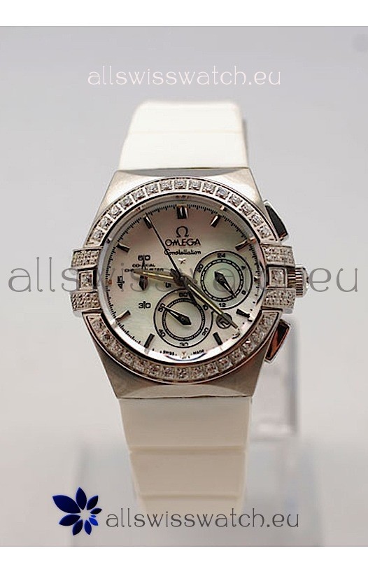 Omega Constellation Ladies Chronograph Replica Watch - 35MM