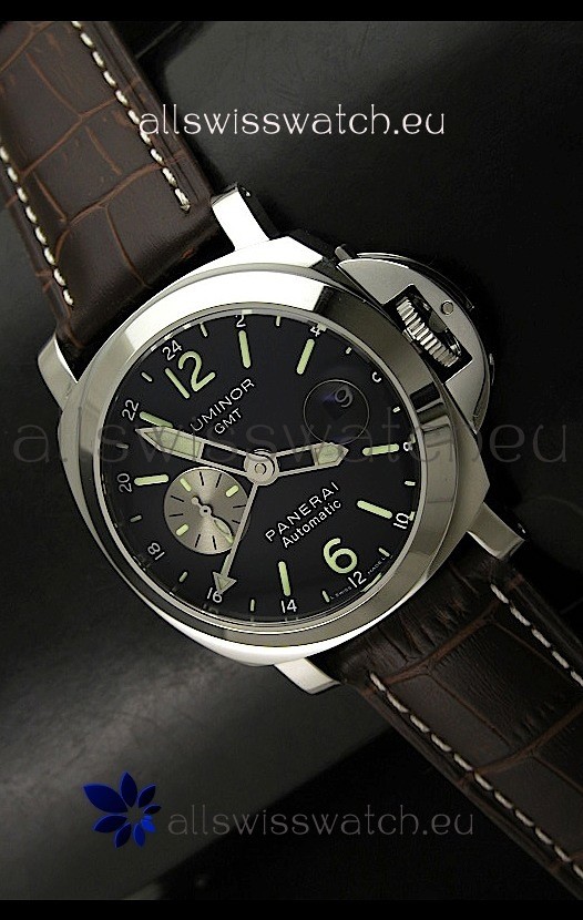 Panerai Luminor GMT Swiss Watch in Steel - 1:1 Mirror Replica PAM00161