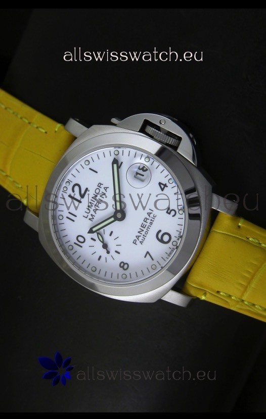 Panerai Luminor Marina PAM49 40MM Swiss Watch - Yellow Strap