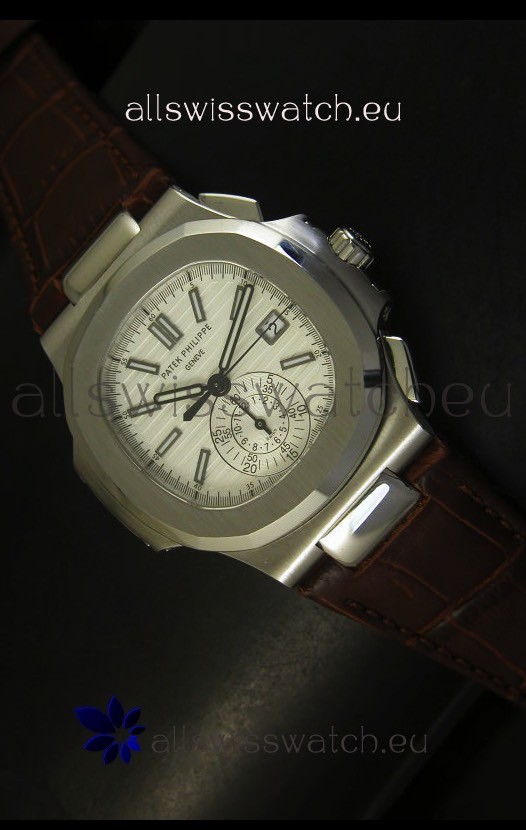 Patek Philippe Nautilus 5980 Brown Strap - 1:1 Ultimate Mirror Replica