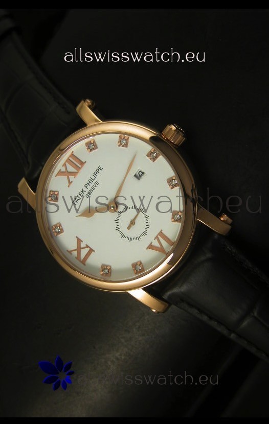 Patek Philippe Calatrava Rose Gold Diamonds Hour Markers