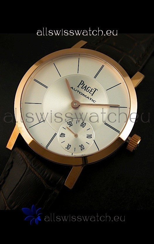 Piaget Altiplano Swiss Manual Winding Replica Watch in White Dial