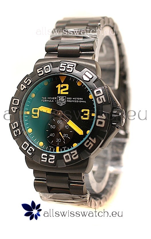 Tag Heuer Professional Formula 1 Japanese Replica Watch in Black Dial