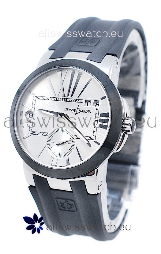 Ulysse Nardin Executive Dual Time Steel Black Watch