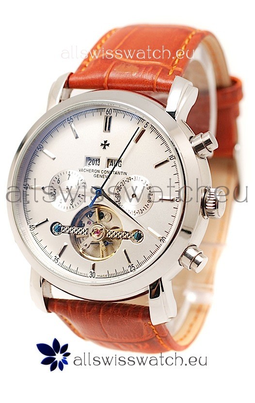 Vacheron Constantin Malte Tourbillon Japanese Watch in Brown Strap