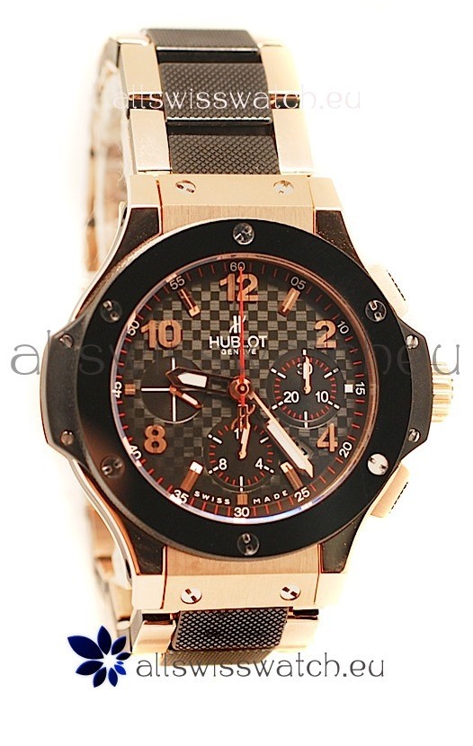 Hublot Big Bang Cappuccino Gold Swiss Replica Watch