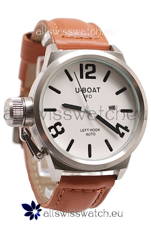 U-Boat Classico Japanese Watch in White Dial