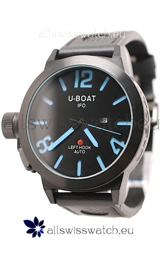 U-Boat Classico Japanese Replica PVD Watch in Blue Markers
