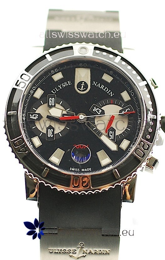 Ulysse Nardin Maxi Marine Diver Chronograph Swiss Replica Watch 