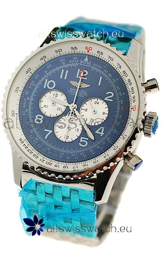 Breitling Navitimer Chronometre Japanese Watch in Blue Dial