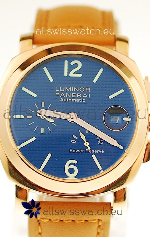 Panerai Luminor Marina Power Reserve Japanese Replica Gold Watch