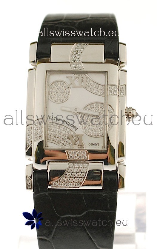 Patek Philippe Twenty Four Swiss Replica Watch in White Dial