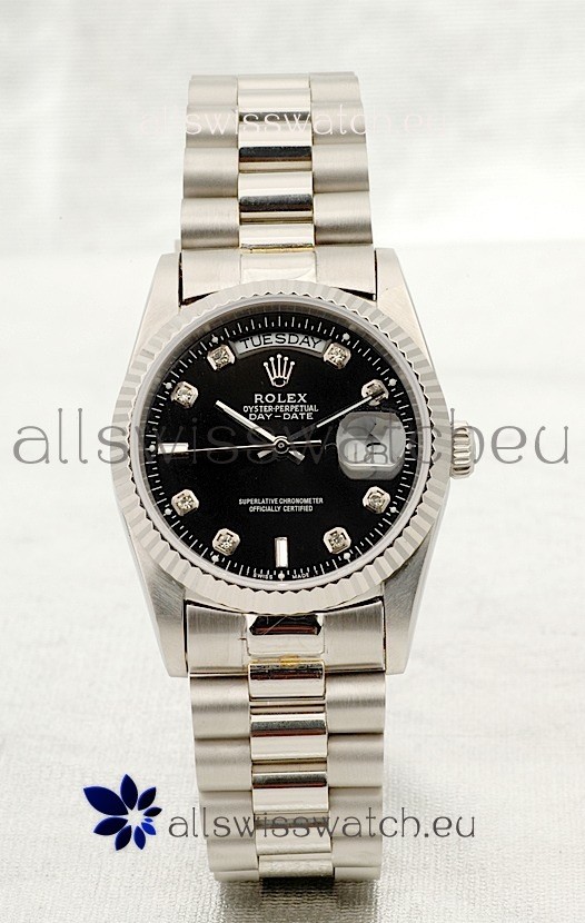 Rolex Day Date Silver Japanese Replica Watch