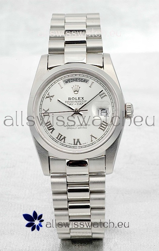 Rolex Day Date Silver Japanese Replica Watch