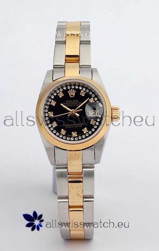 Rolex DateJust Two Tone Lady's Replica Watch