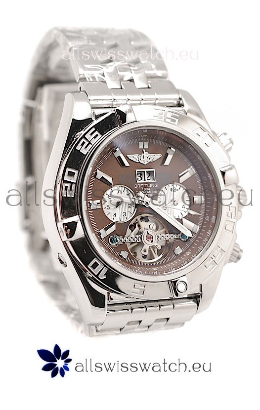Breitling Chronograph Chronometre Replica Watch in Brown Dial