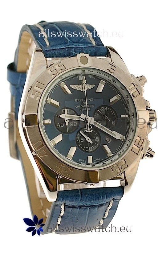 Breitling 1884 Chronometre Japanese Replica Watch in Blue