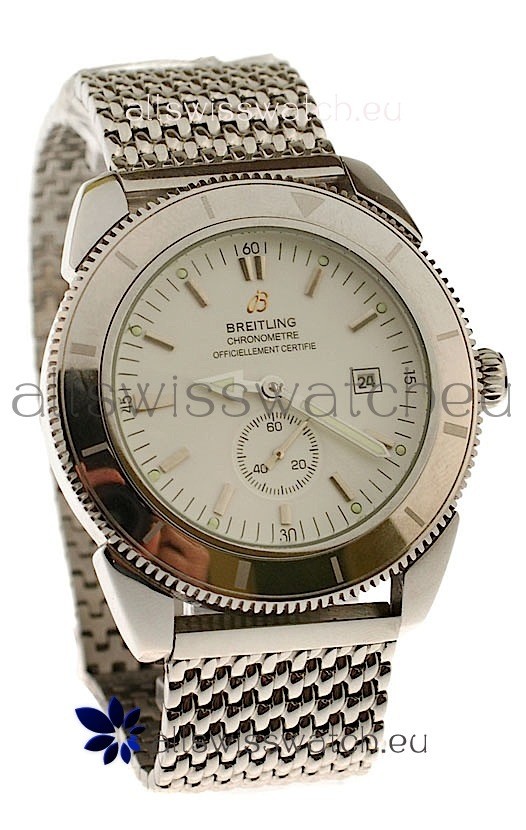 Breitling Chronometre Japanese Replica Automatic Watch in Steel Strap