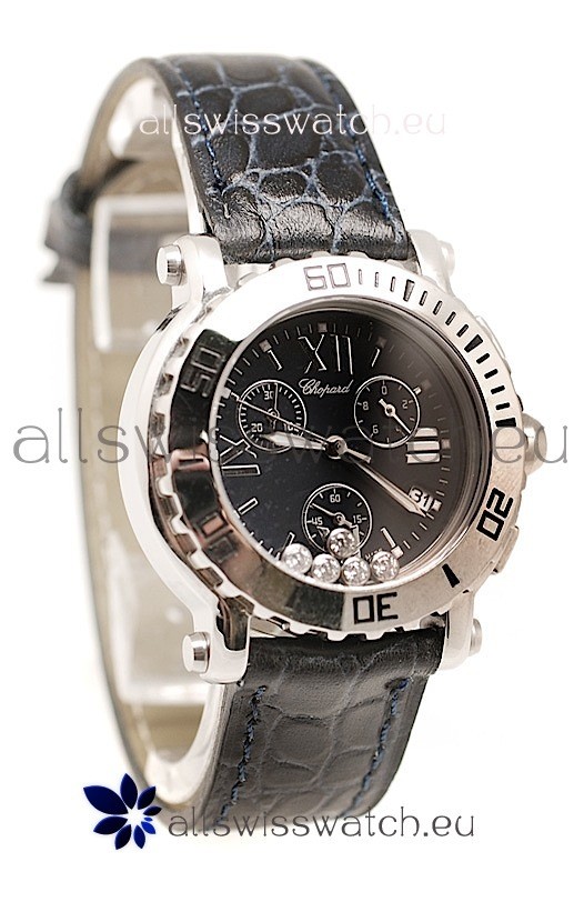 Chopard Happy Sport Ladies Swiss Watch in Black Dial