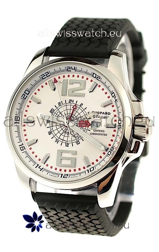 Chopard 1000 Miglia GT XL GMT Japanese Replica Watch in White Dial