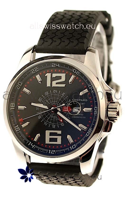 Chopard 1000 Miglia GT XL GMT Japanese Replica Watch in Black Dial