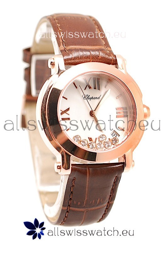 Chopard Happy Sport Swiss Ladies Watch in White Dial