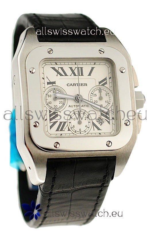 Cartier Santos 100 Swiss Chronograph Watch