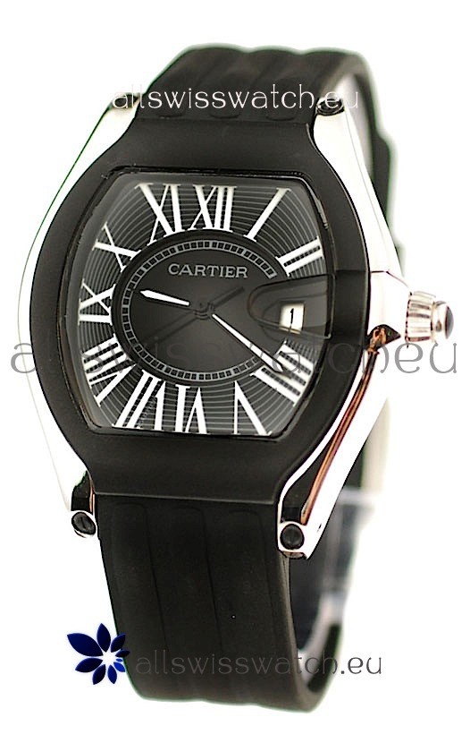 Cartier Roadster Japanese Replica Watch in Black
