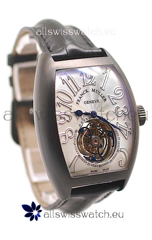 Franck Muller Aeternitas Tourbillon Swiss Replica PVD Watch in White Markers