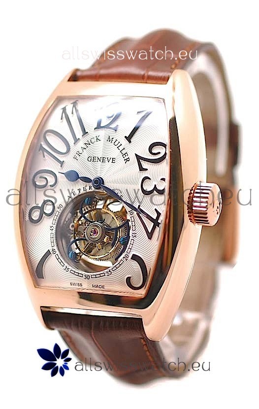 Franck Muller Aeternitas Tourbillon Swiss Replica Gold Watch 