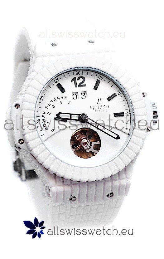 Hublot Big Bang Rubber Mat Tourbillon Power Reserve Replica Watch