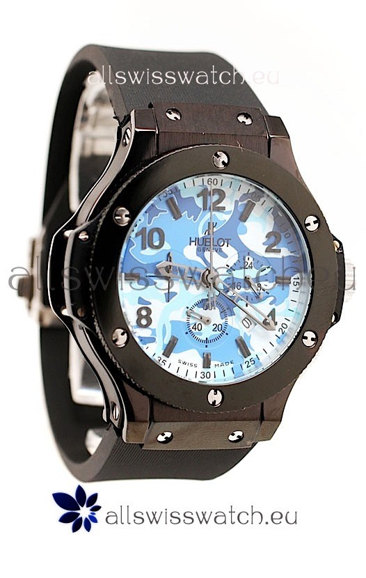 Hublot Big Bang Commando Blue Camouflage Japanese Watch