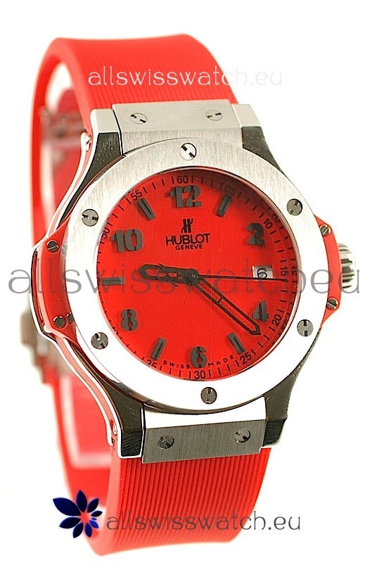 Hublot Big Bang Red Japanese Replica Watch in Swiss Casing