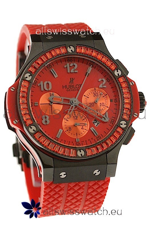 Hublot Big Bang Black Spinelle Red Tutti Fruitti Swiss Watch