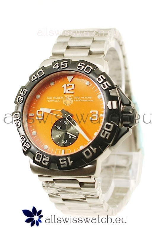 Tag Heuer Professional Formula 1 Japanese Replica Watch in Orange Dial