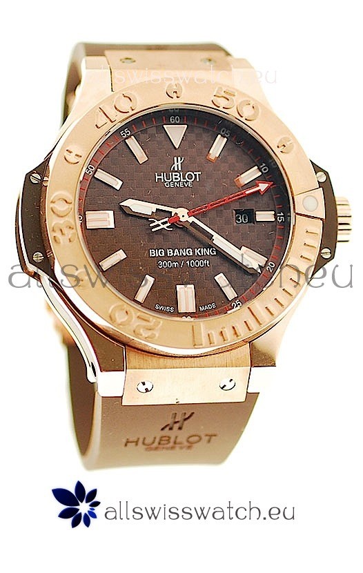 Hublot Big Bang King Swiss Replica Watch in Brown Carbon Dial