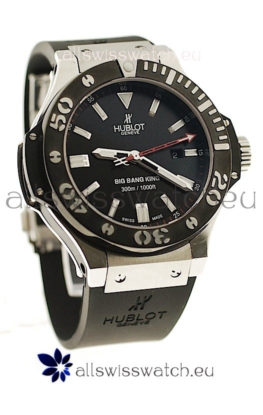 Hublot Big Bang King Swiss Replica Watch in Black PVD Bezel