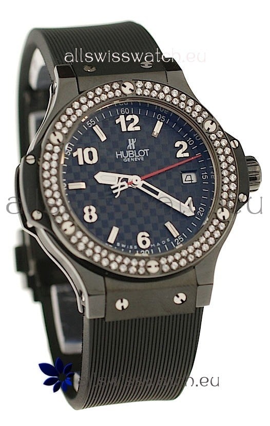 Hublot Big Bang Ceramic Diamond Swiss Quartz Watch