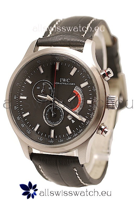 IWC Pilot Antoine de Saint Exupery Japanese Watch in Black Dial