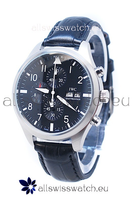IWC Portofino Chronograph Schaffhausen Japanese Black Watch