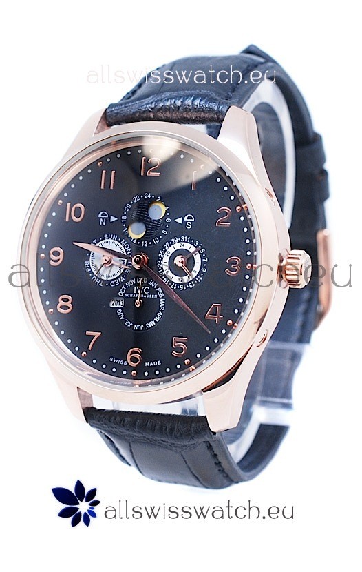 IWC Da Vinci Perpetual Calendar Chronograph Japanese Gold Watch